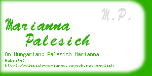 marianna palesich business card